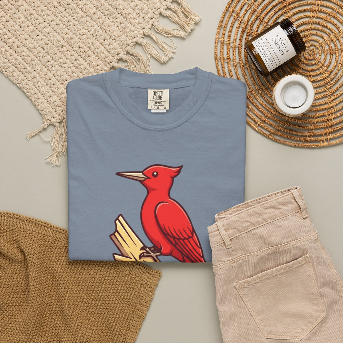 "Look At That Big Red Pecker" Unisex Garment-Dyed Tee