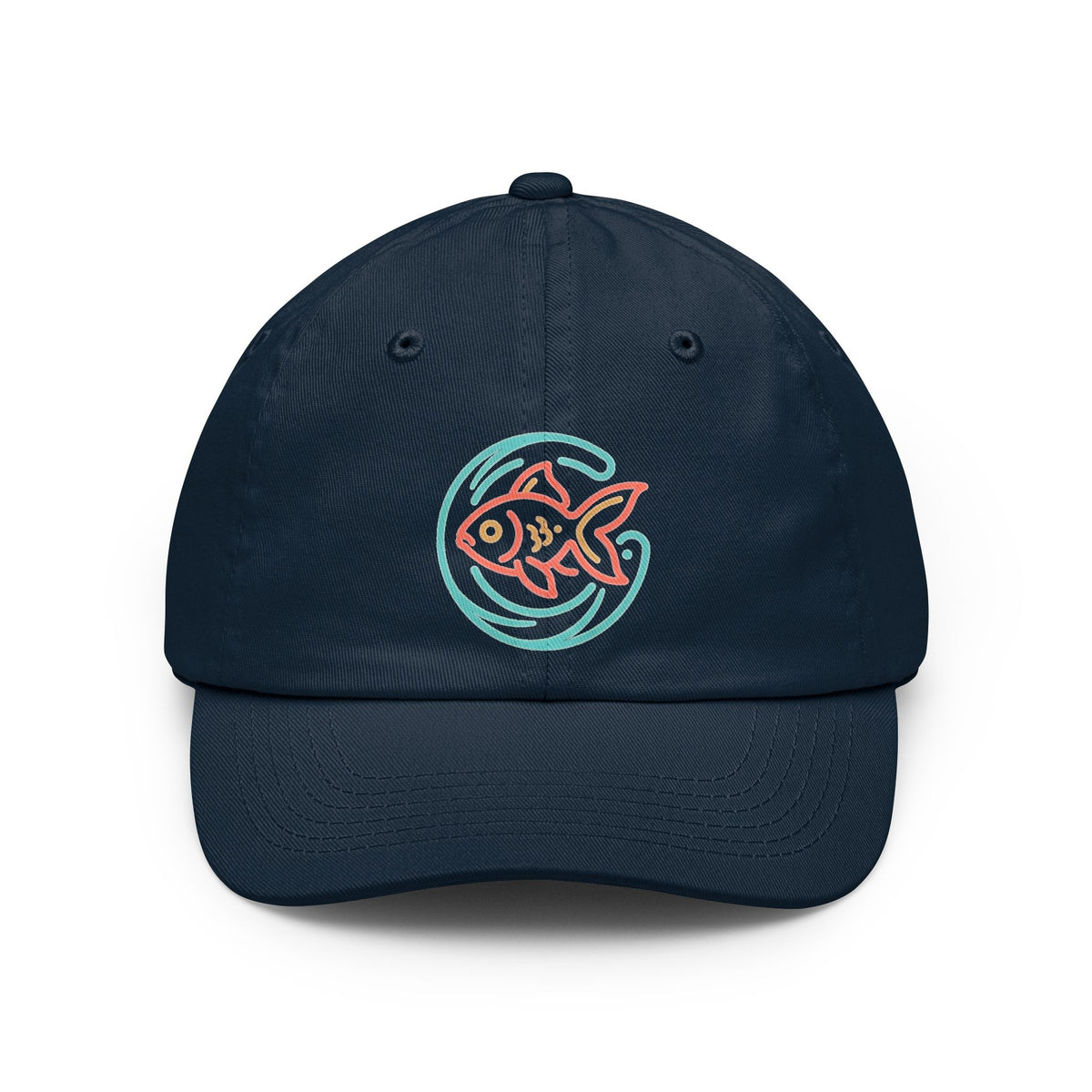 Color: Navy | Go Fish Dad Hat — Graphic