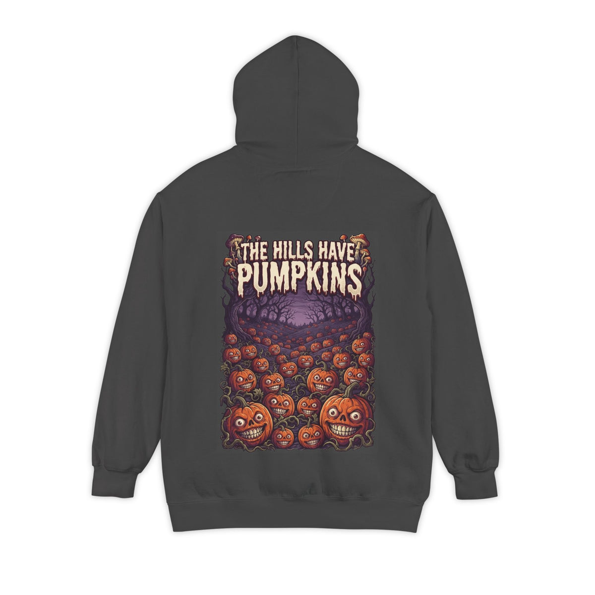 Color: Pepper | The Hills Have Pumpkins Garment-Dyed Hoodie
