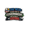 They're Always Listening - Classic | Kiss-Cut Sticker — AttitudeShirts