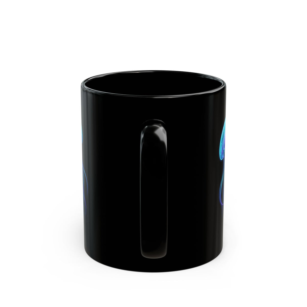 "Jelly Credible" Black Ceramic Mug — Graphic