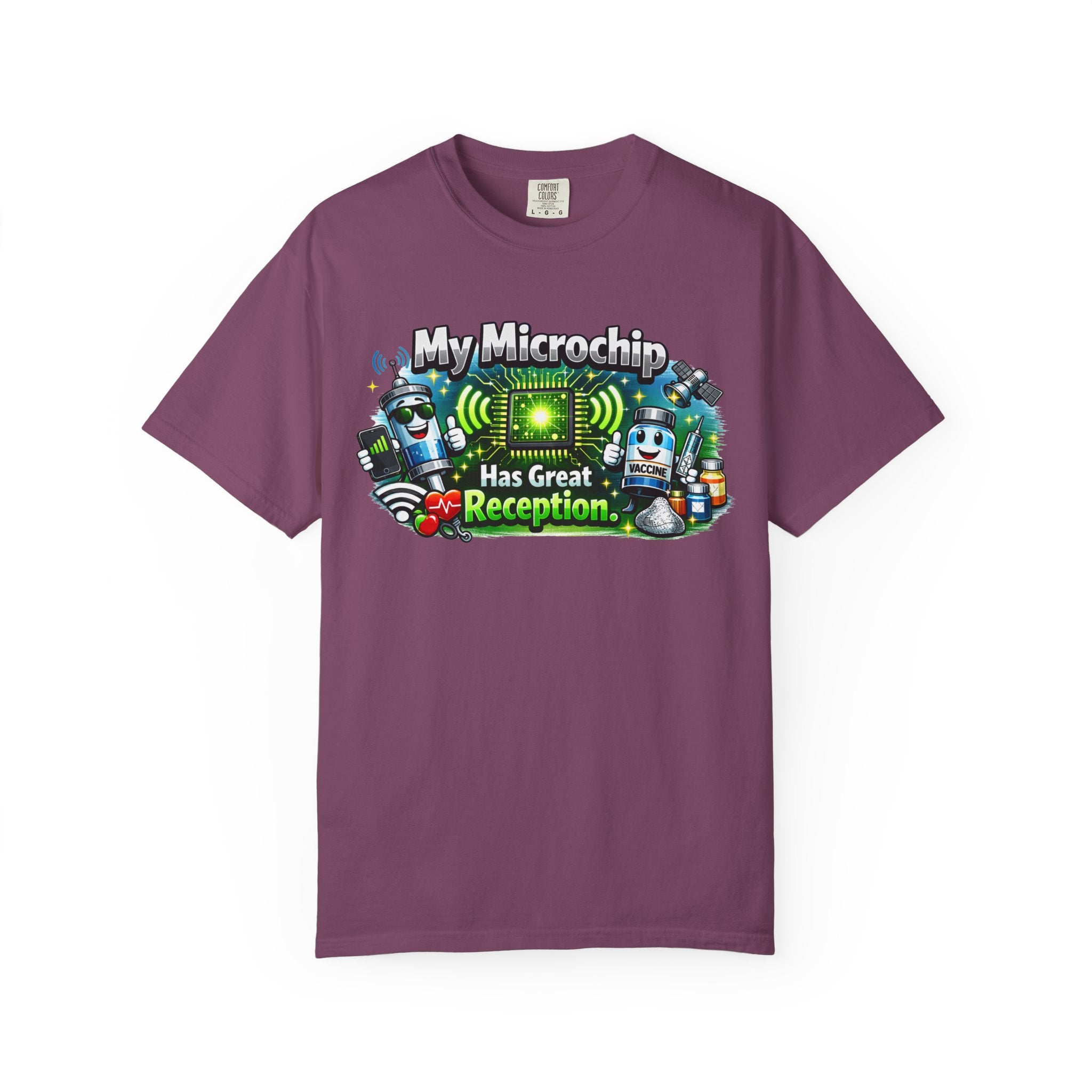 Great Reception Microchip | Garment-Dyed Tee — AttitudeShirts