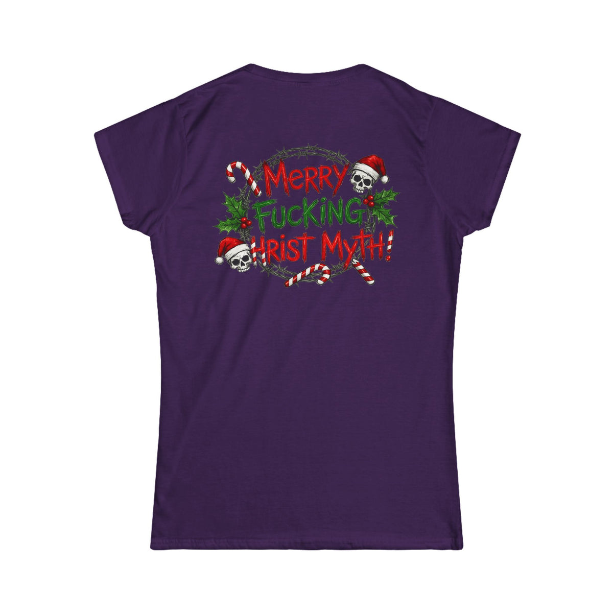Color: Purple | MF Christ Myth Women's Tee