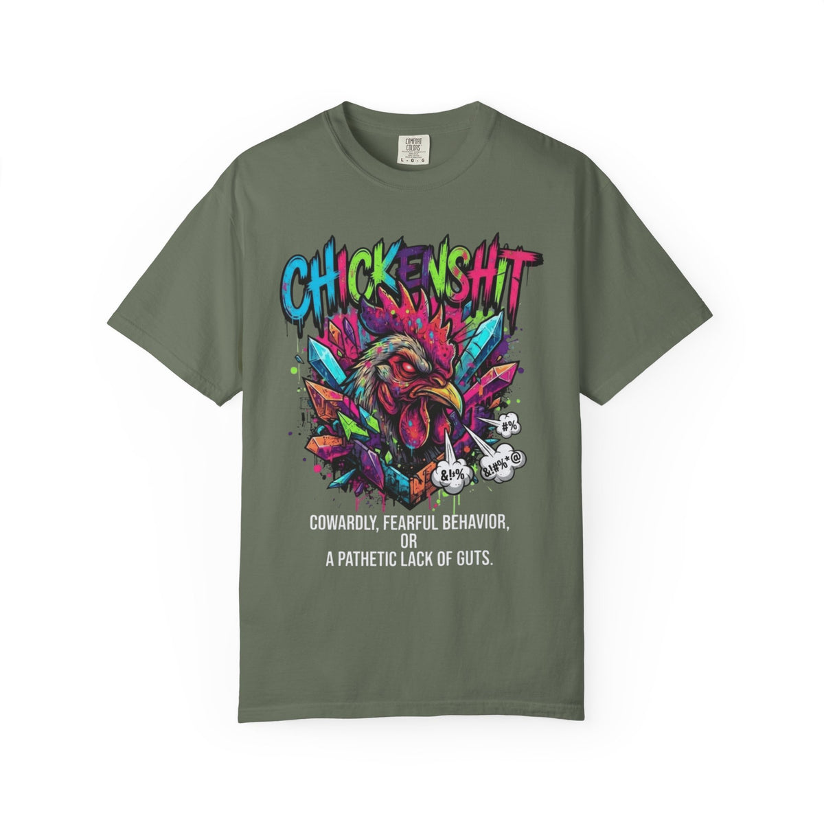 Color: Moss | Chickenshit Unisex Garment-Dyed Tee