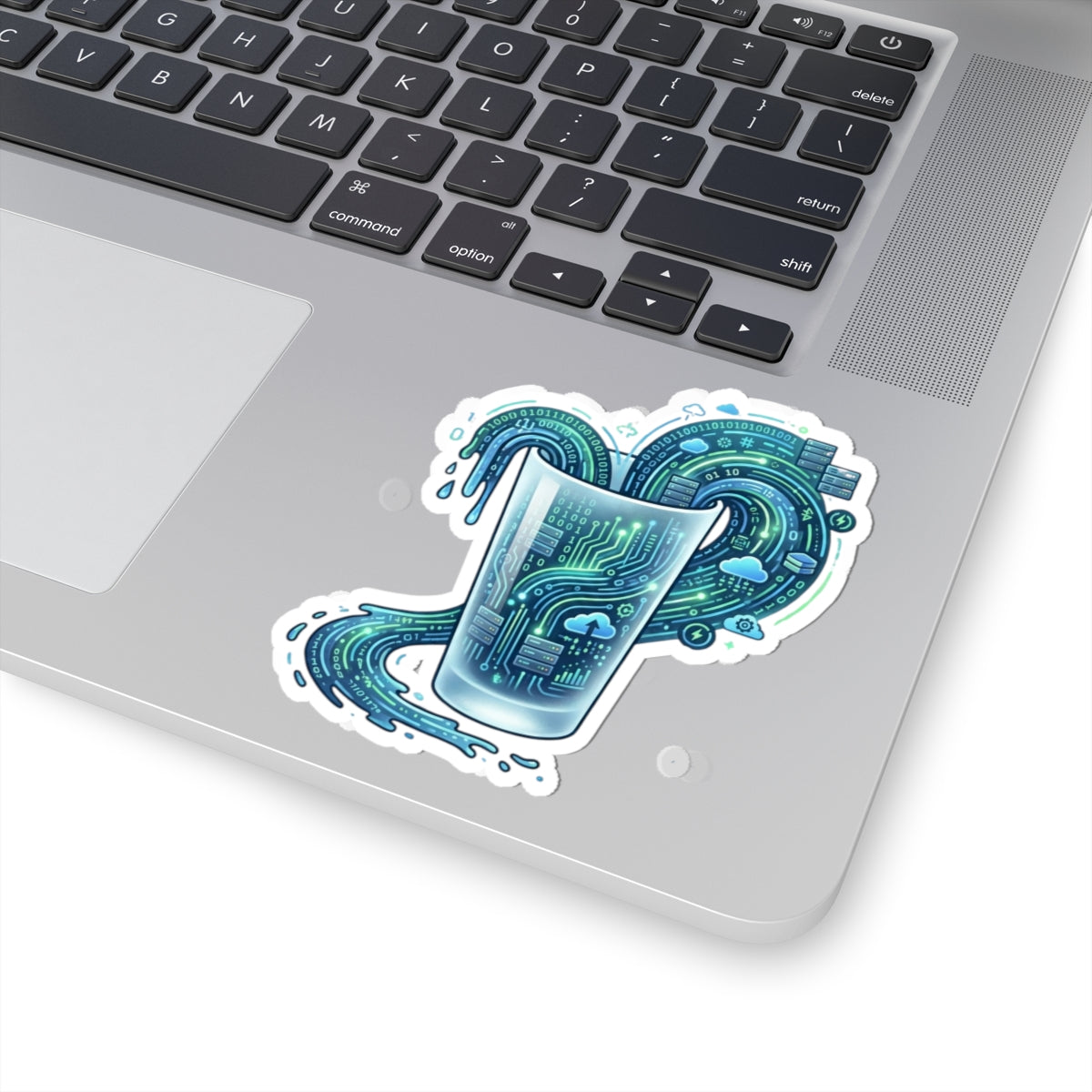 "Glass of Data" Sticker — Main