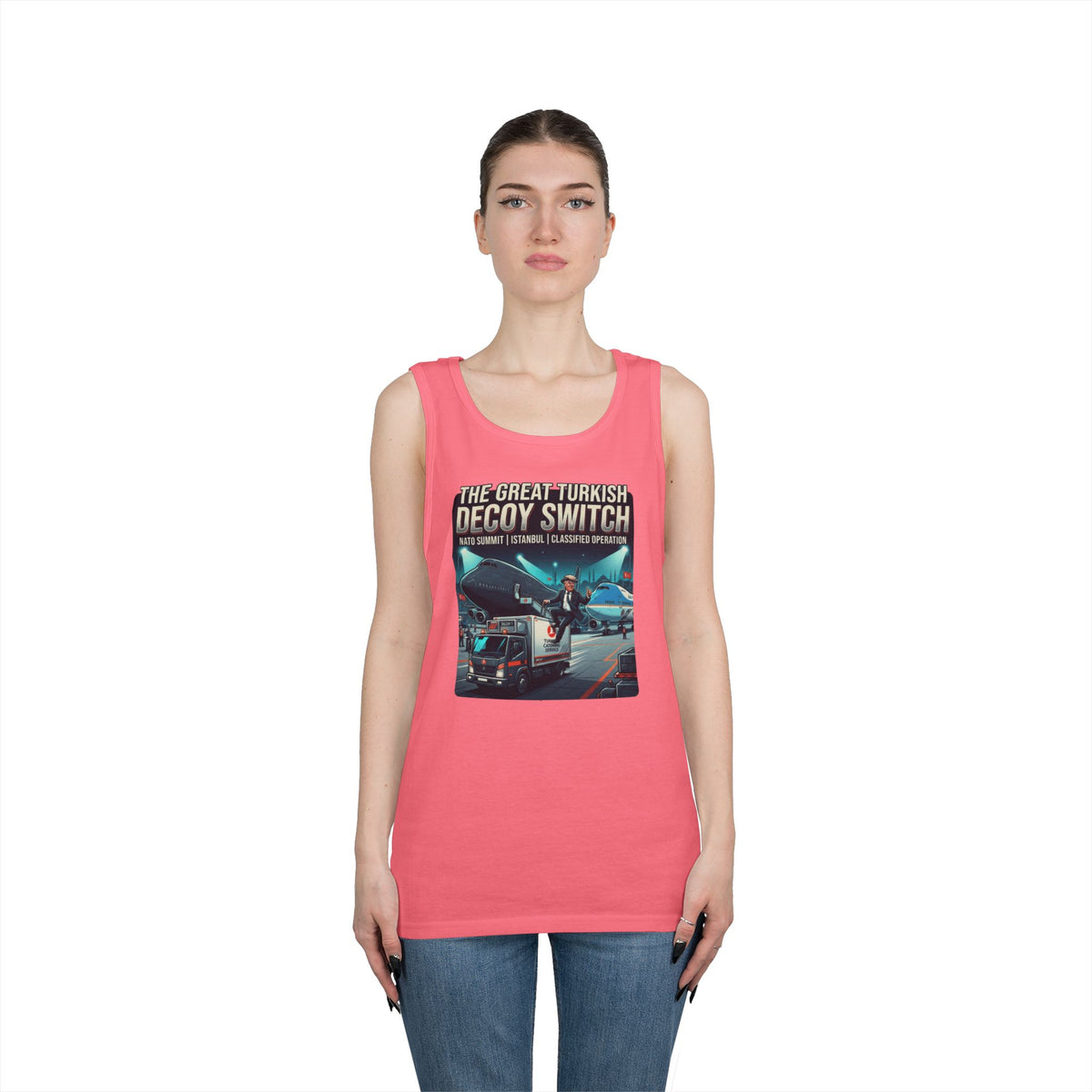 Color: Safety Pink | Decoy Switch Tank Top