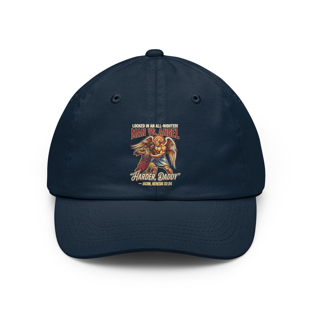 Color: Navy | Good Book Series Man vs Angel Dad Hat