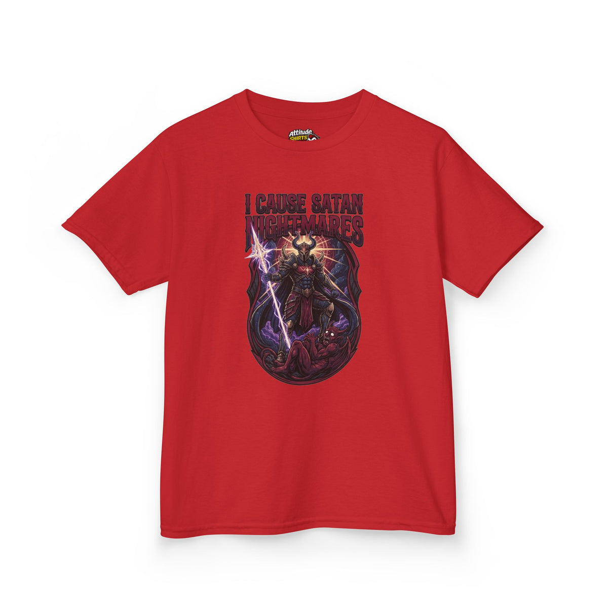Color: Red | I Cause Satan Nightmares Kids Tee