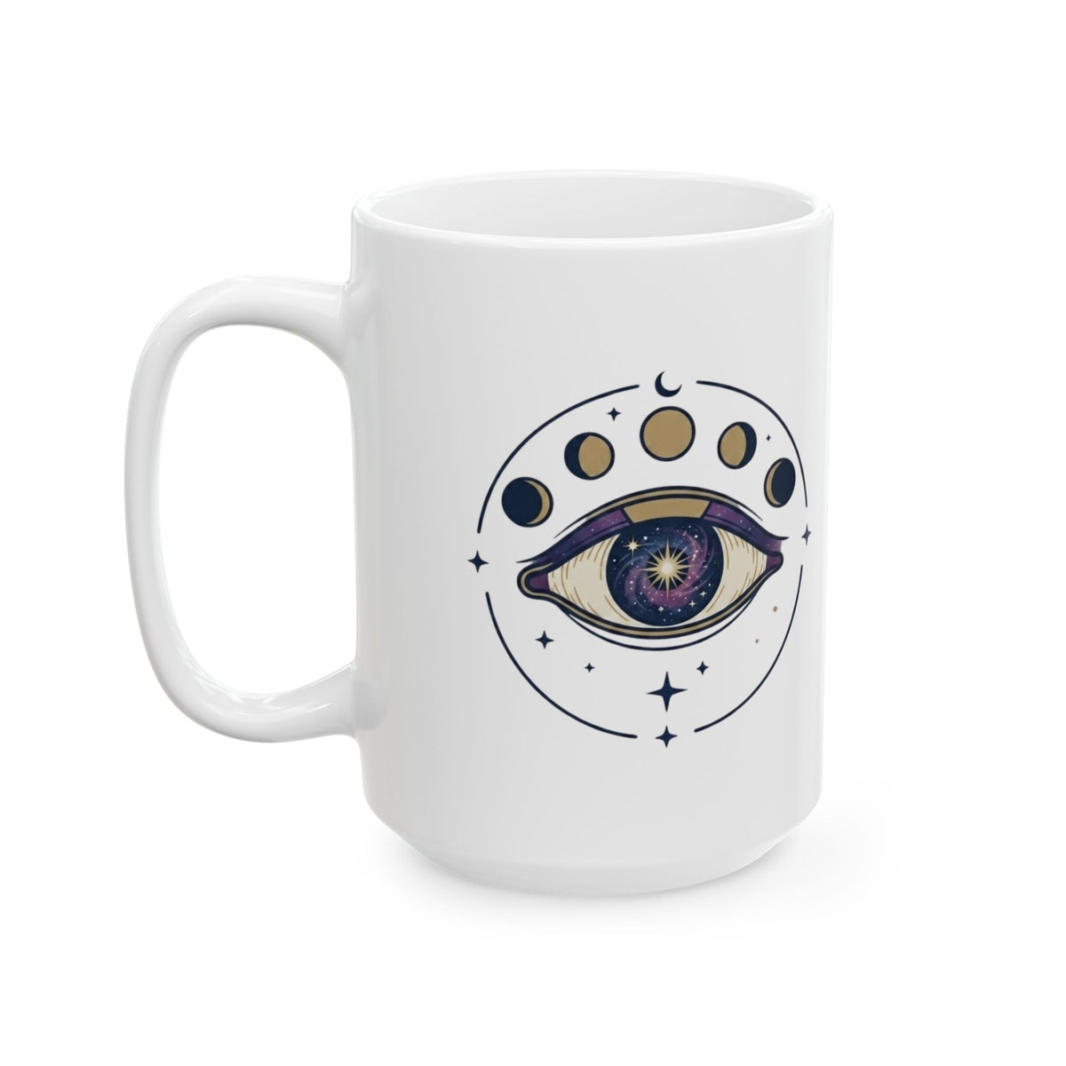 "Trust the Universe" White Ceramic Mug — Graphic