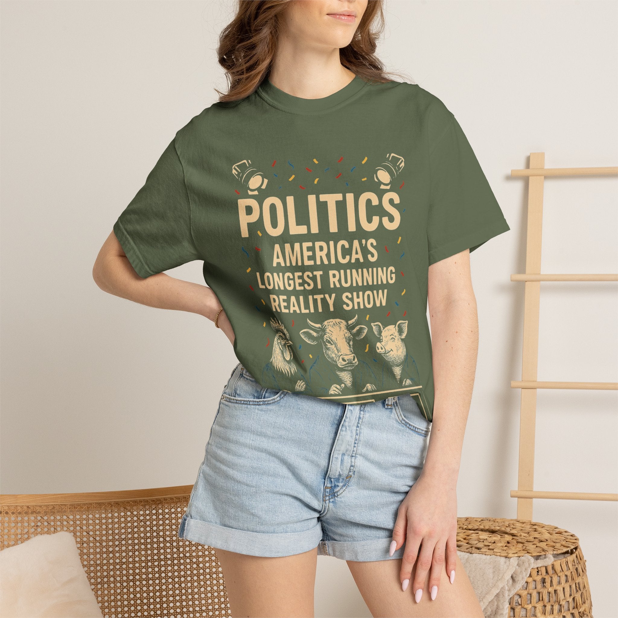 "The Ultimate Reality Show" Unisex Garment-Dyed T-shirt