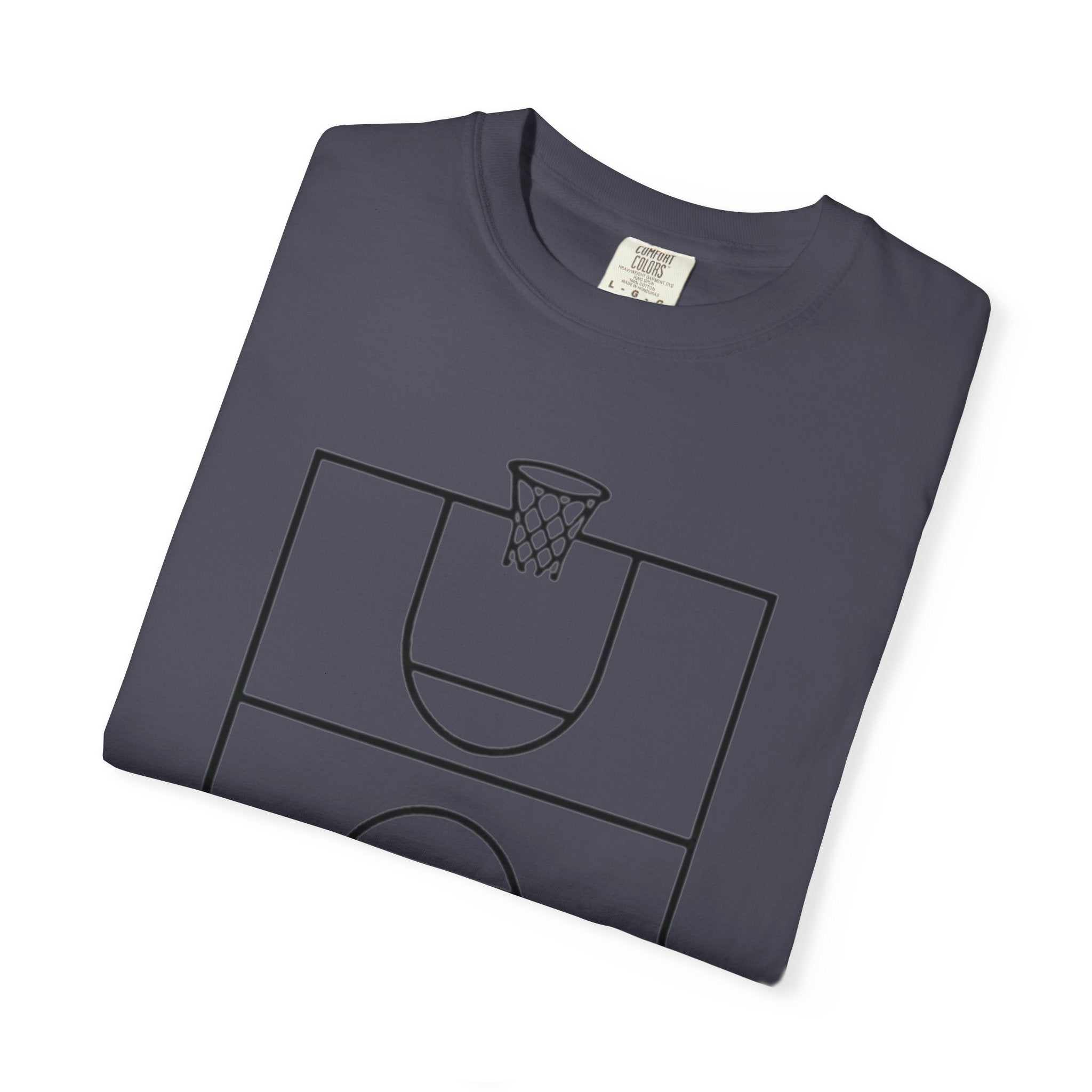 “3‑Point Covenant: Faith, Family, Free Throws" Unisex Garment-Dyed T-shirt
