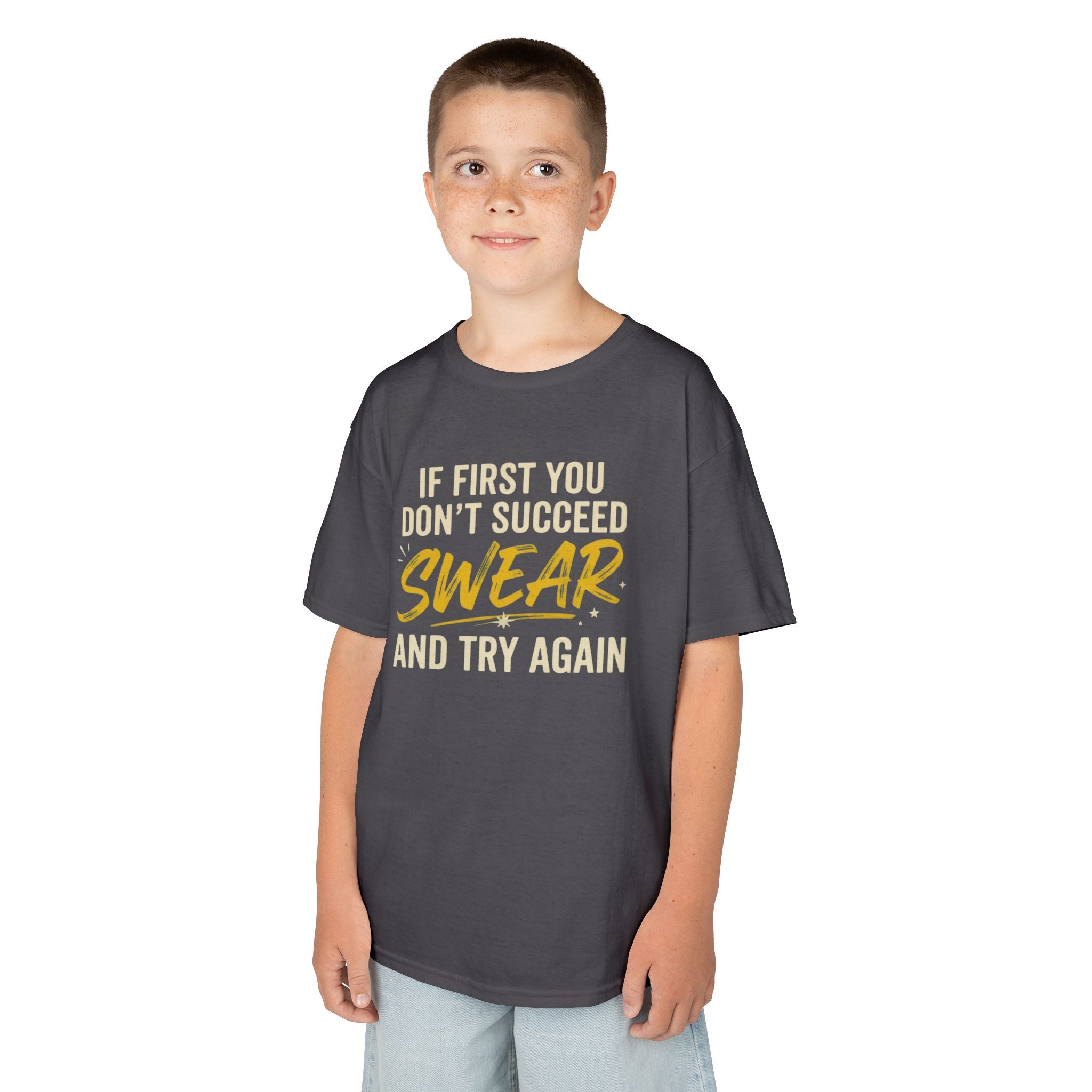 "Swear And Try Again" Kids Tee