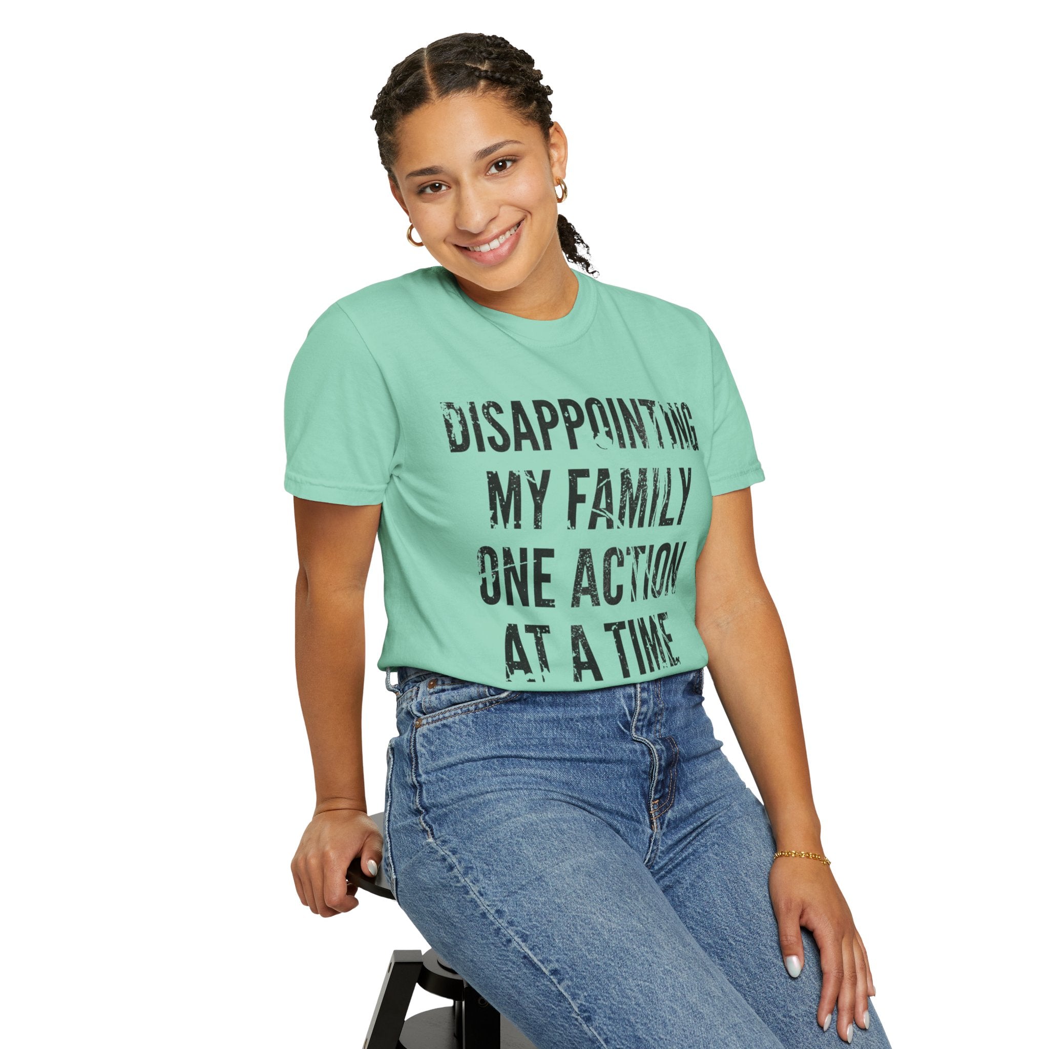 "Disappointing My Familiy" Unisex Garment-Dyed Tee