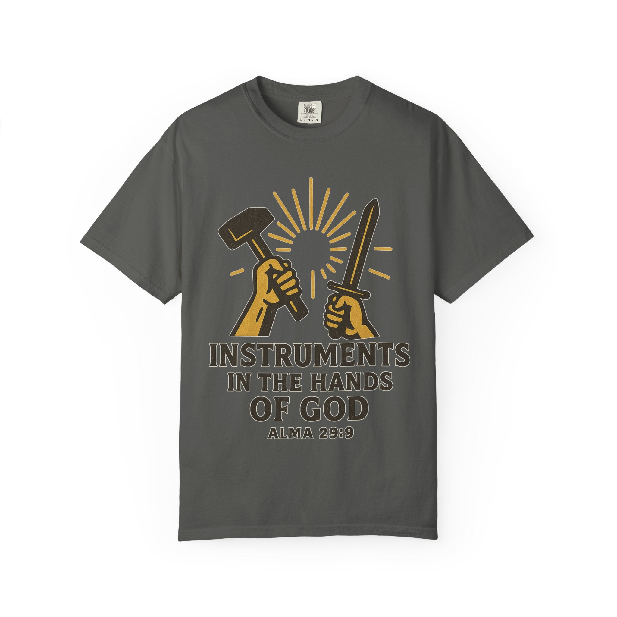 "Instruments in the Hands of God" Unisex Garment-Dyed T-shirt