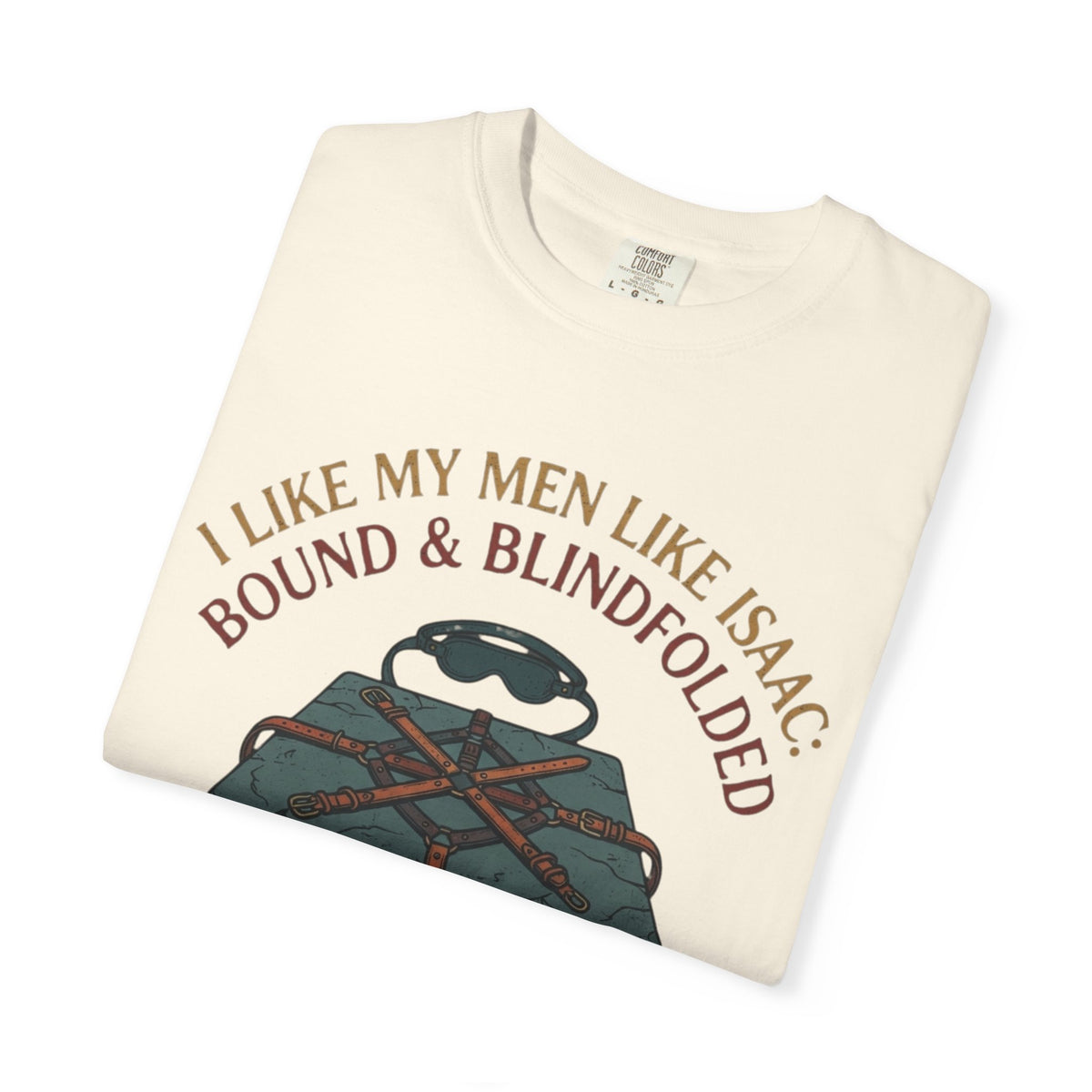 "Good Book Series Bound & Blindfolded" Unisex Garment-Dyed Tee