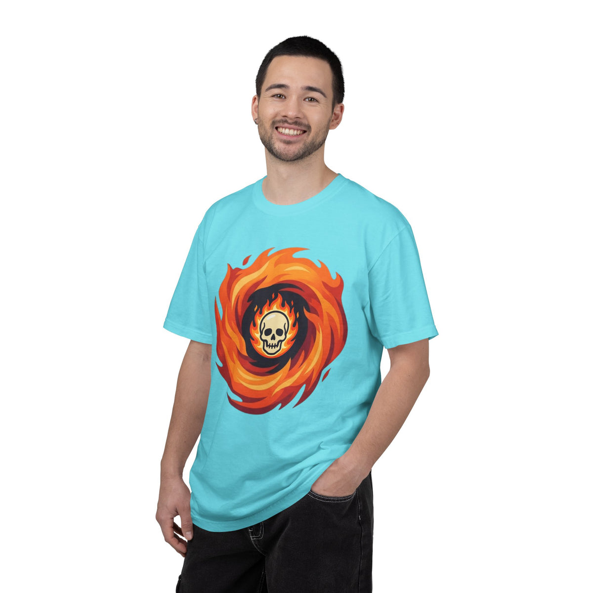 Color: Lagoon Blue | Hellfire Unisex Garment-Dyed Tee