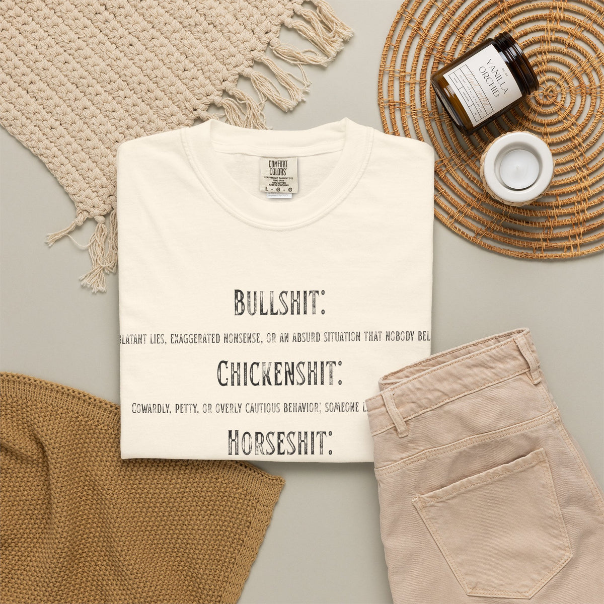 "Types of Shit" Unisex Garment-Dyed Tee