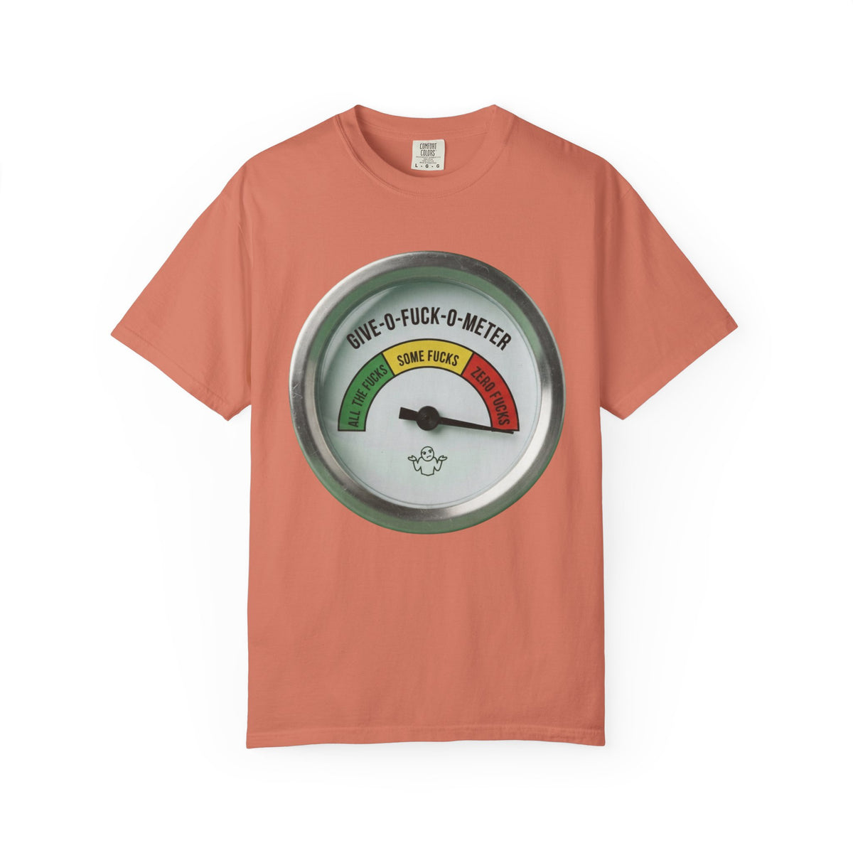 Color: Terracotta | Fuck-O-Meter Unisex Garment-Dyed Tee