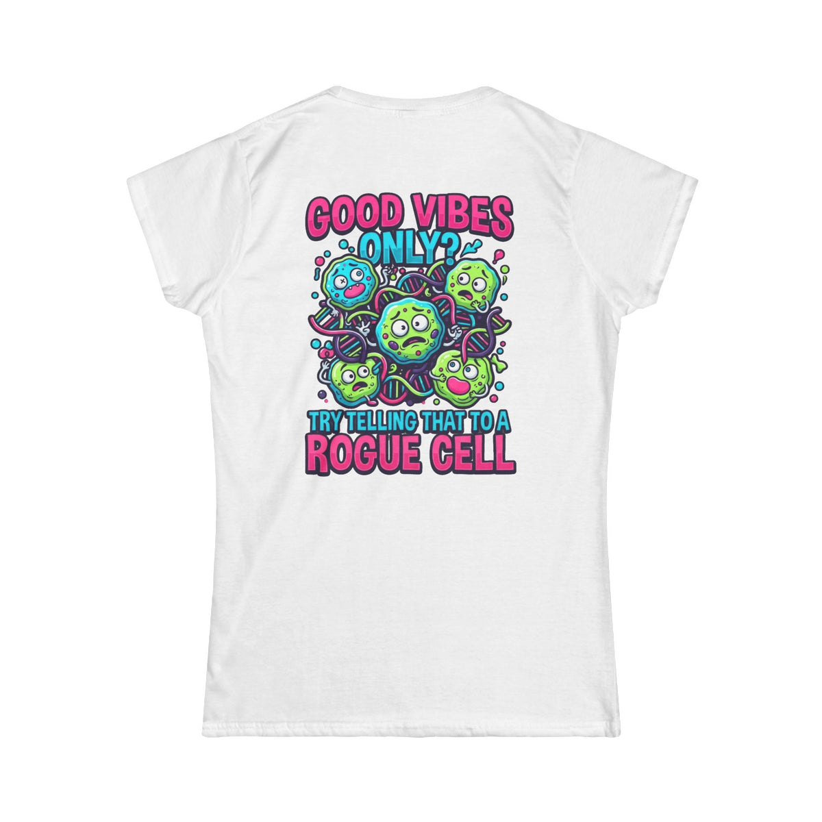 Color: White | Good Vibes Only Women's Tee