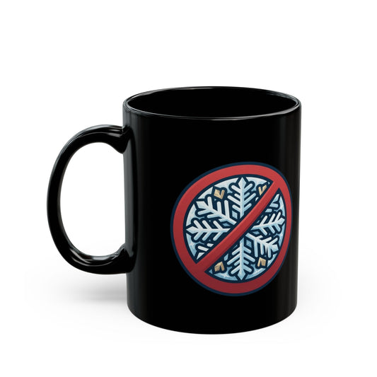 "Oh Come All Ye" Black Ceramic Mug — Graphic
