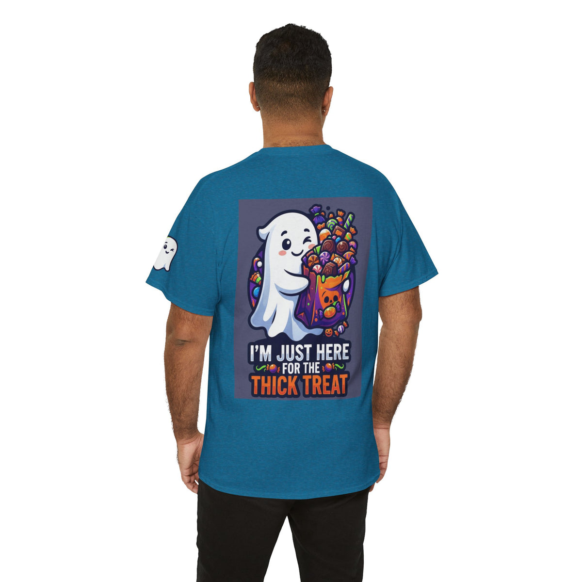 Color: Antique Sapphire | I'm Just Here For The Thick Treat Premium Graphic Tee