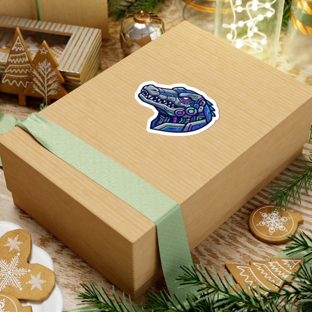 "Cyber Alligator" Sticker