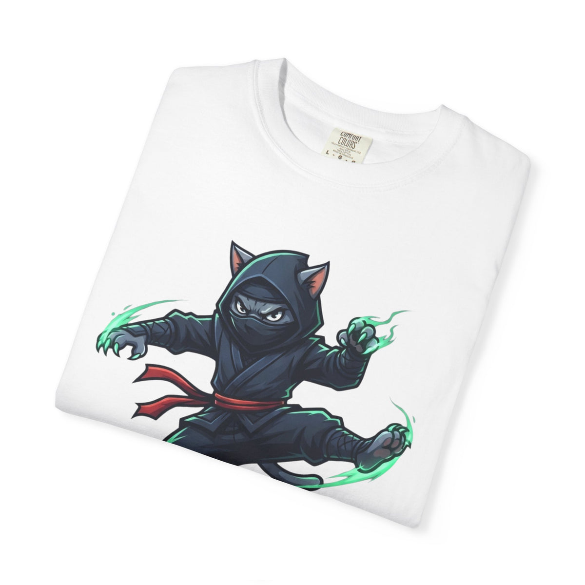 "Ninja Cat Credible" Unisex Garment-Dyed Tee