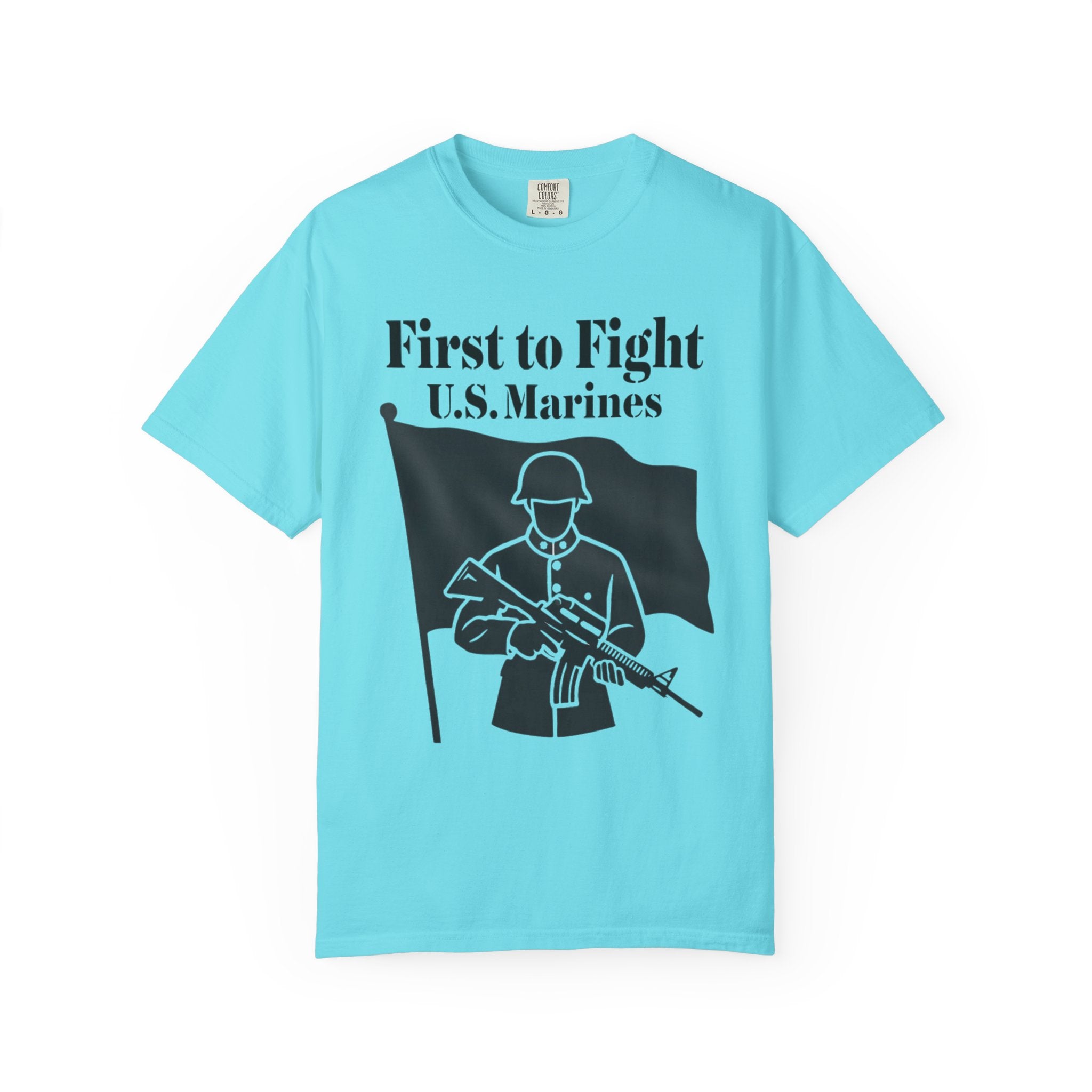 "First to Fight" Unisex Garment-Dyed T-shirt