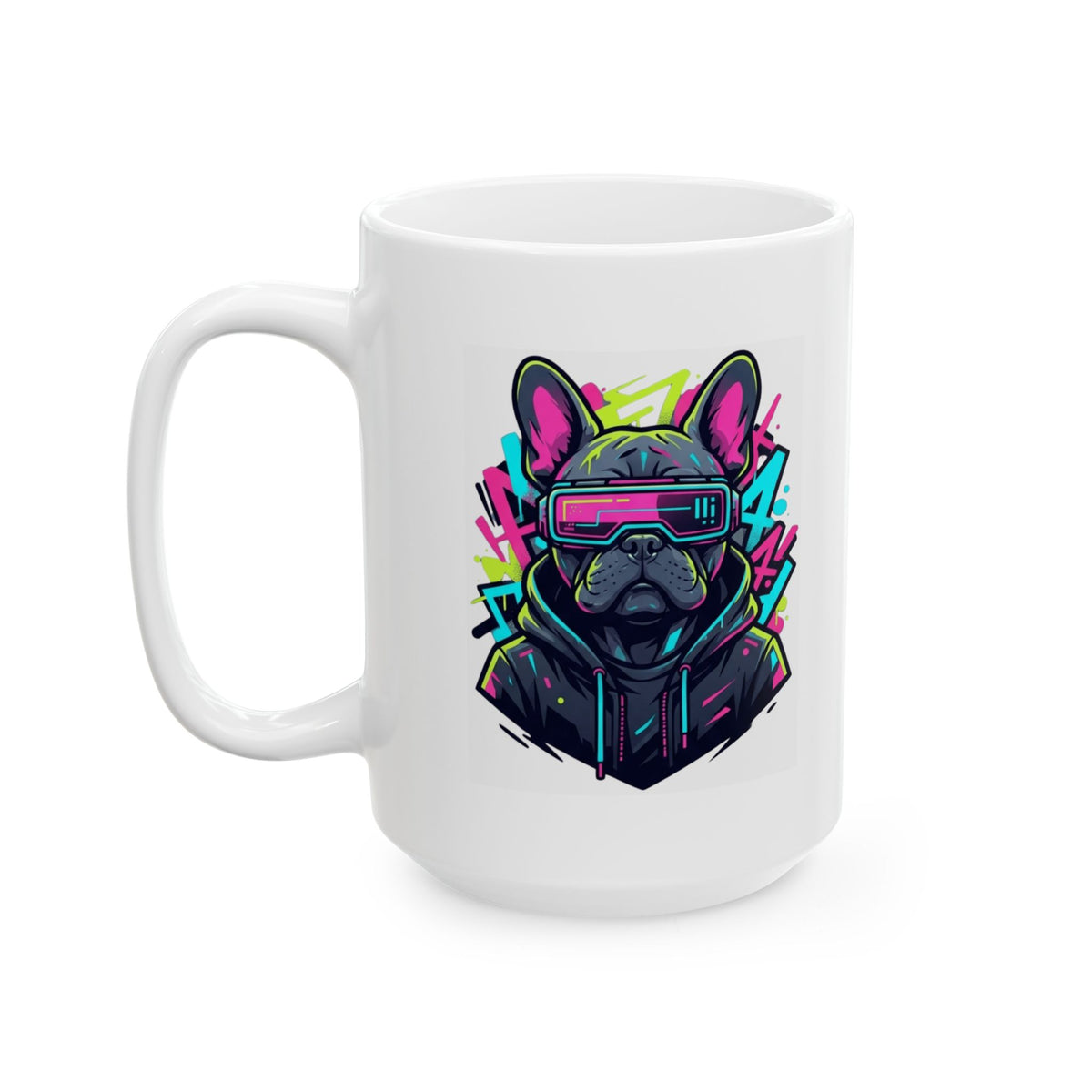"Cool Pup" White Ceramic Mug