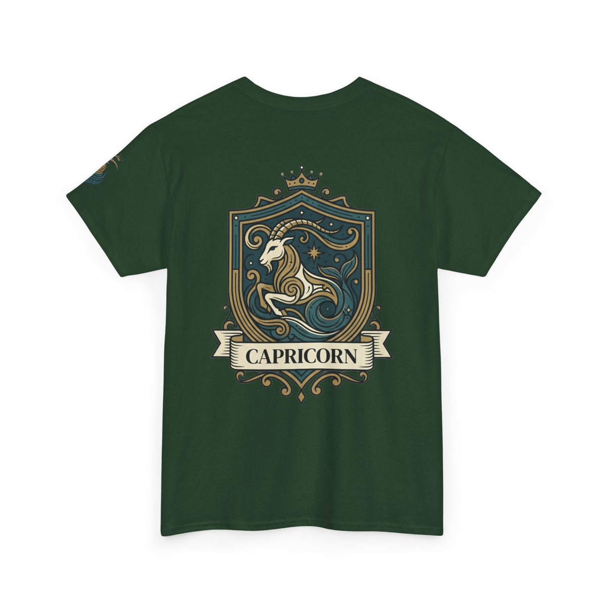 "Capricorn- The Sea-Goat Crest" Premium Graphic Tee