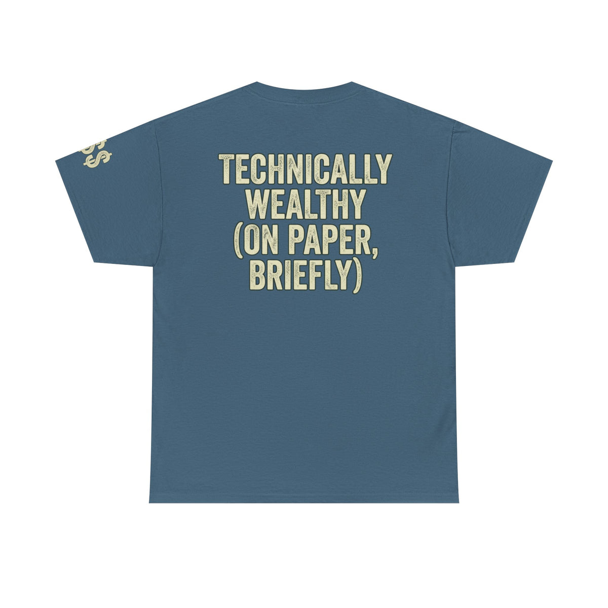 Color: Indigo Blue | Technically Wealthy Premium Graphic Tee