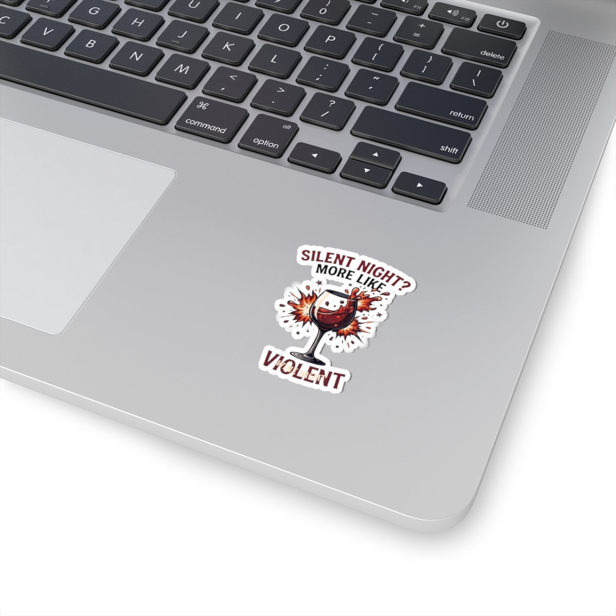 "Silent Night - Violent Wine Night" Sticker — Main