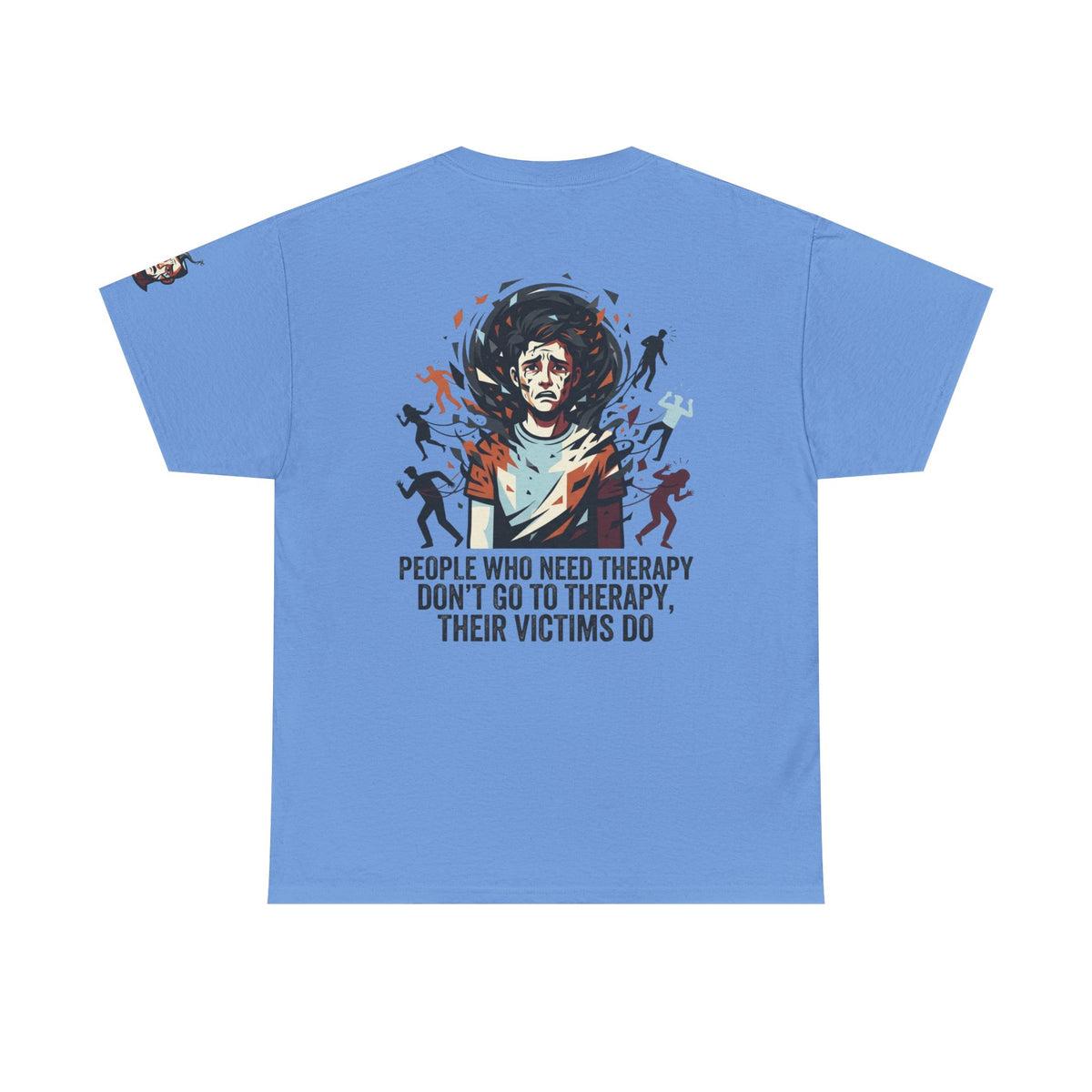 Color: Carolina Blue | Therapy Needed Premium Graphic Tee