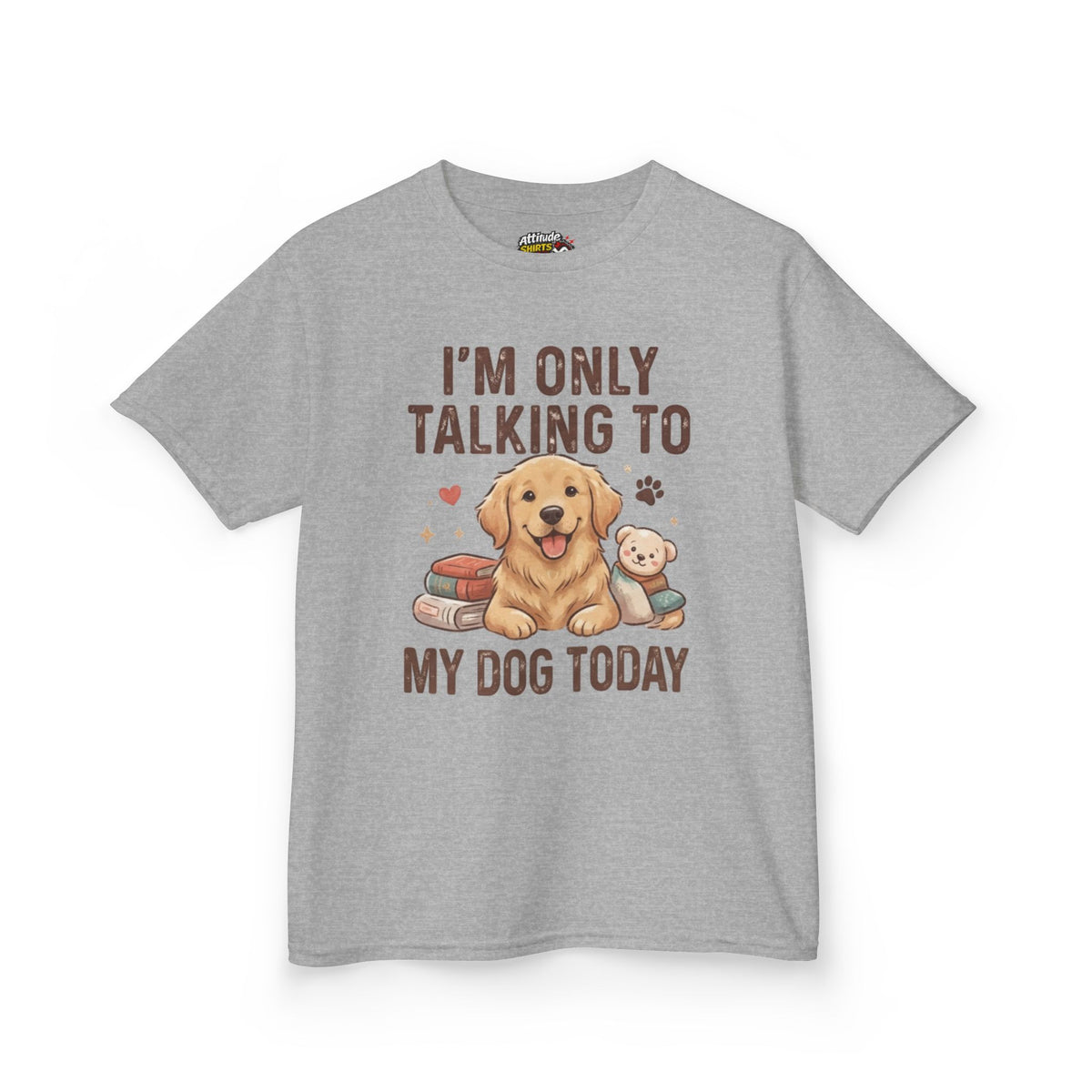 "I'm Only Talking To My Dog Today" Kids Tee