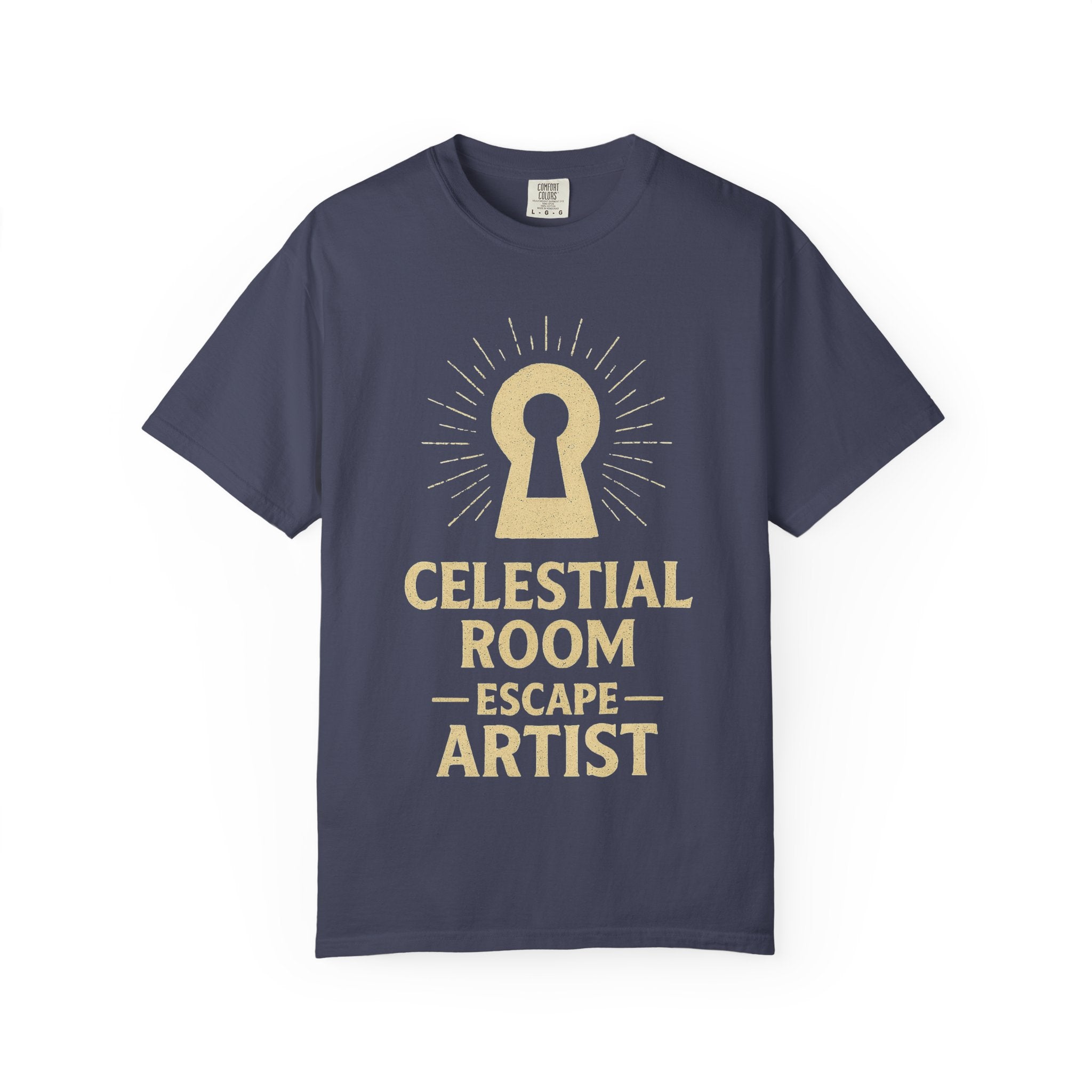 "Celestial Room Escape Artist" Unisex Garment-Dyed T-shirt