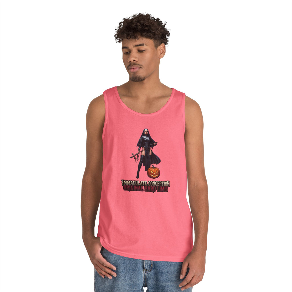 Color: Safety Pink | Original Hard Limit Tank Top