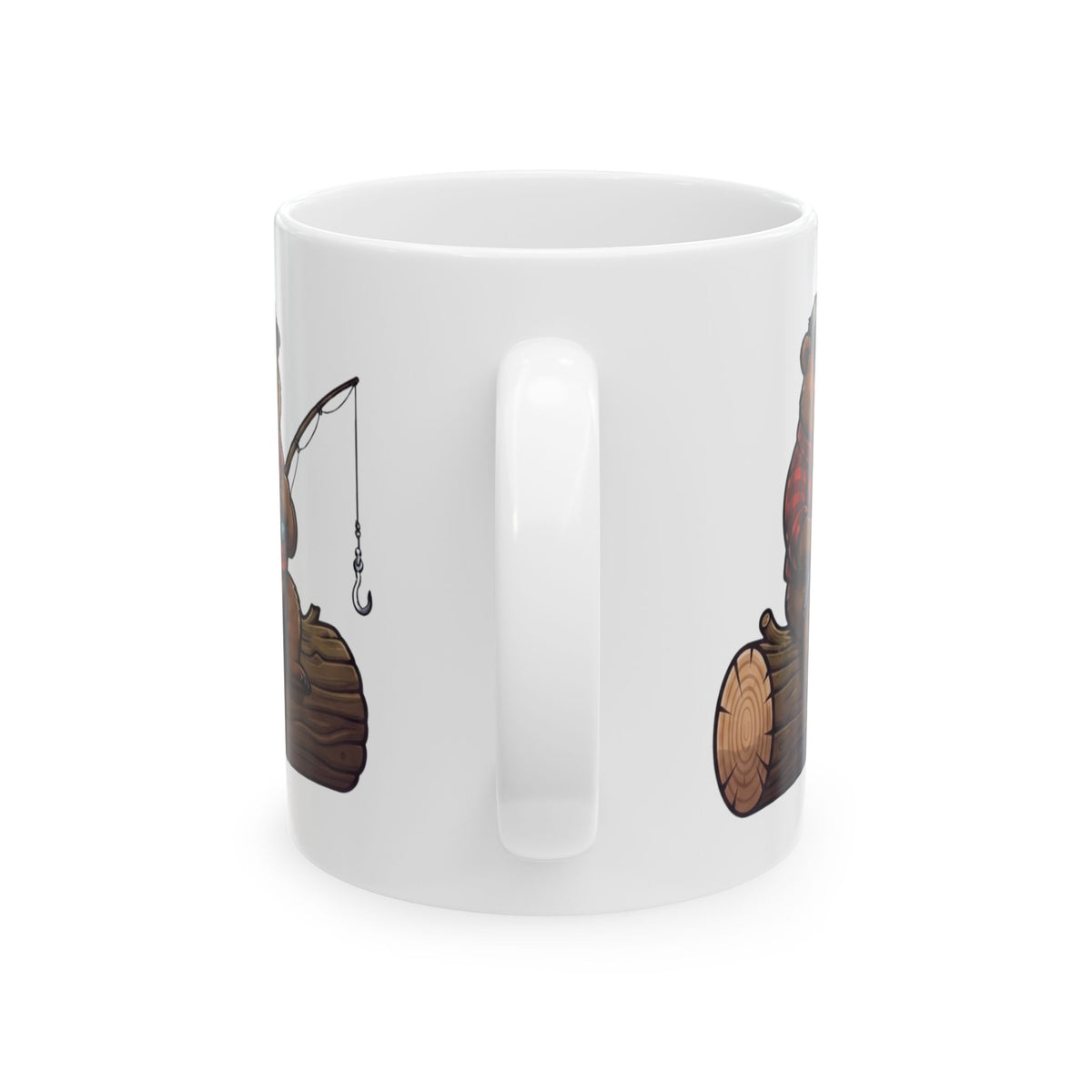 "Bear Master Baiter" White Ceramic Mug — Graphic
