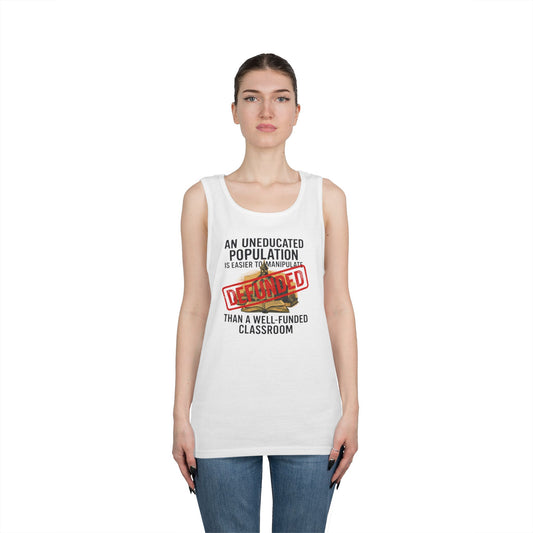 Color: White | Protest Series - Fund Public Schools Tank Top