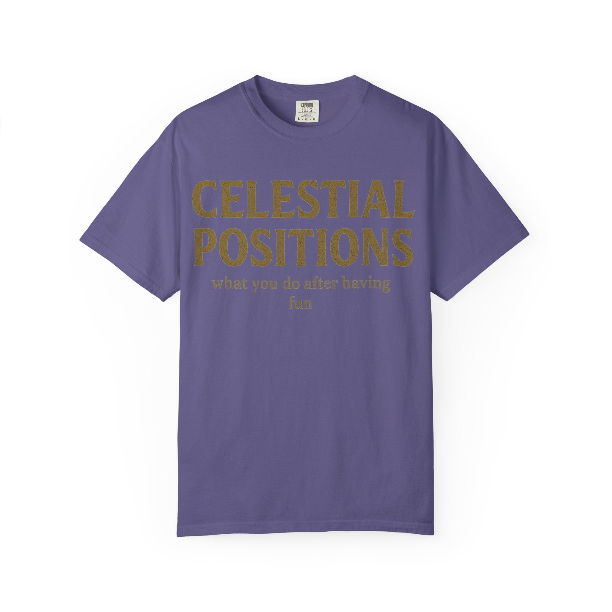 "Celestial Positions" Unisex Garment-Dyed T-shirt