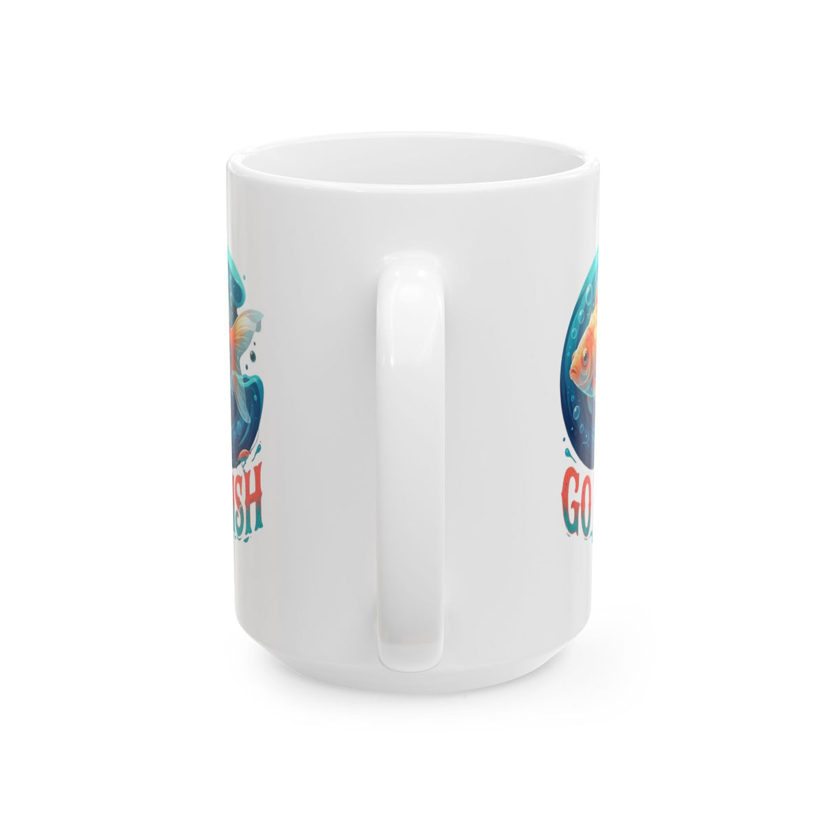 "Go Fish" White Ceramic Mug