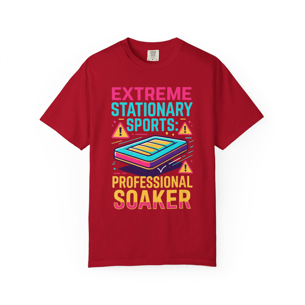 Color: Red | Professional Soaker Unisex Garment-Dyed Tee