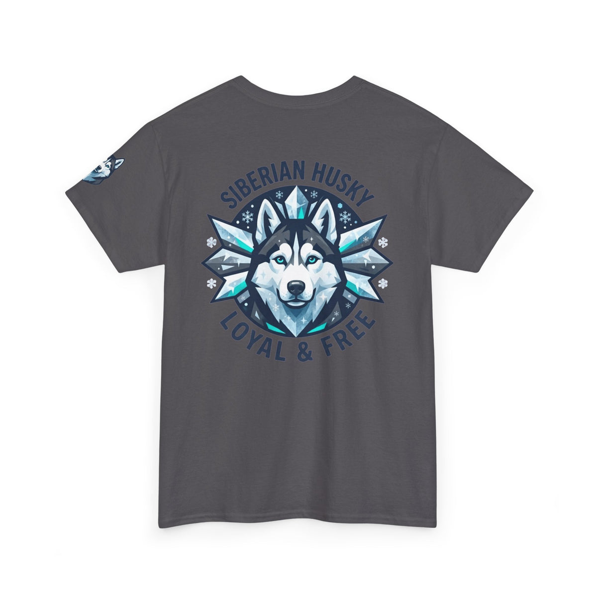 "Siberian Husky Loyal & Free" Premium Graphic Tee