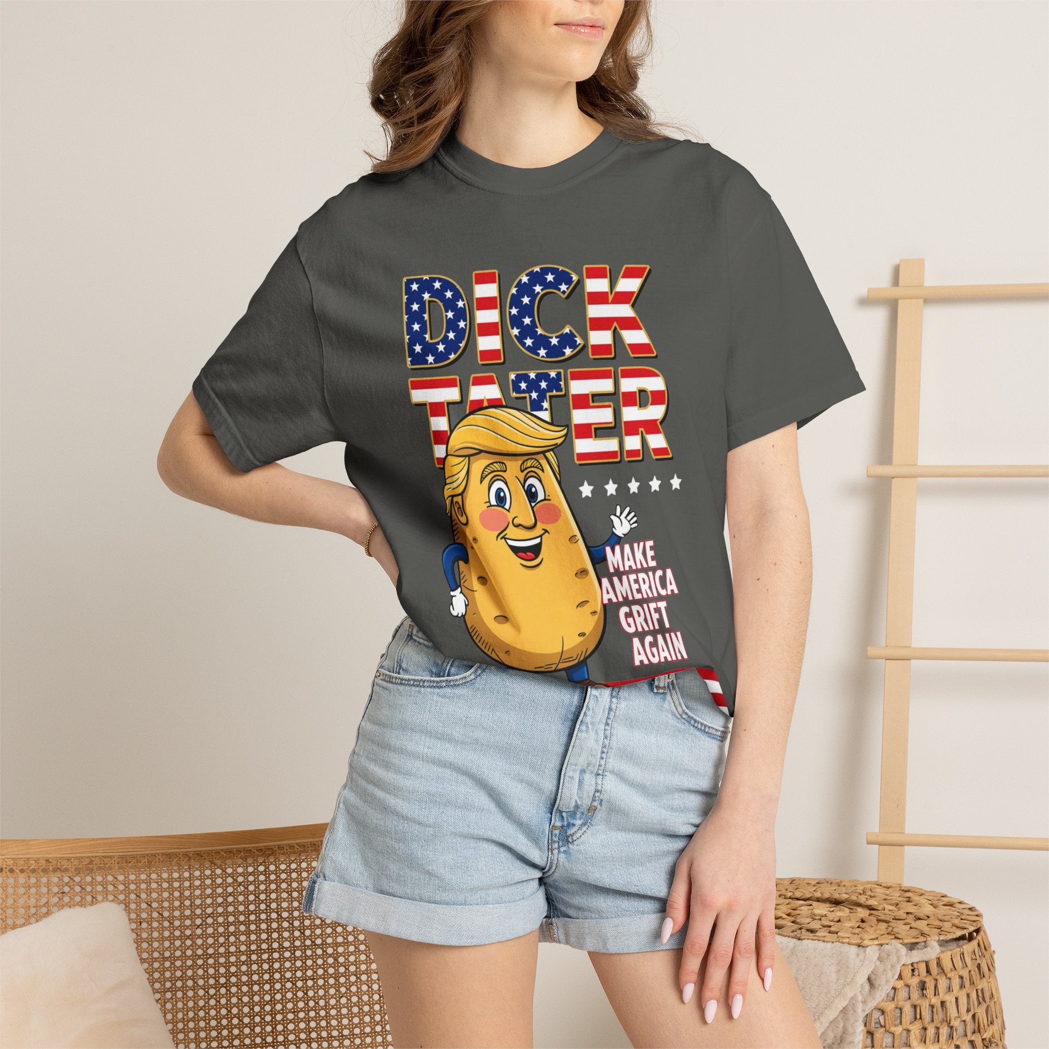 "The Dick Tater (Make America Grift Again)" Unisex Garment-Dyed T-shirt