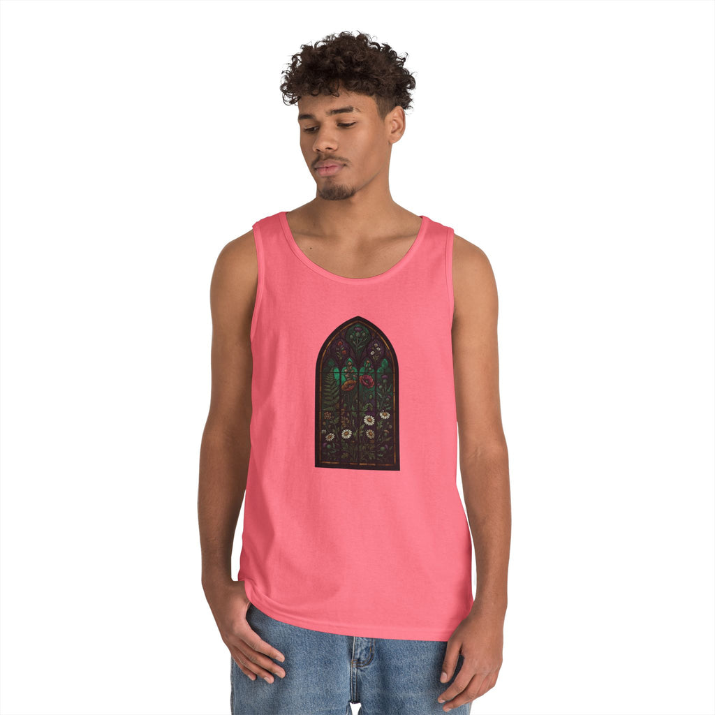 "Stained Glass Floral" Tank Top