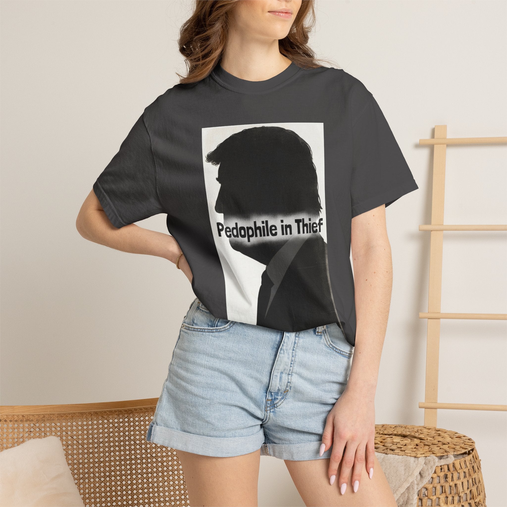 Pedo in Thief | Garment-Dyed Tee — AttitudeShirts