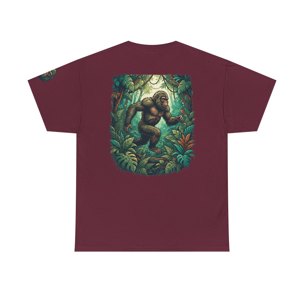 Color: Maroon | The Bukit Timah Monkey Man (Singapore) Premium Graphic Tee
