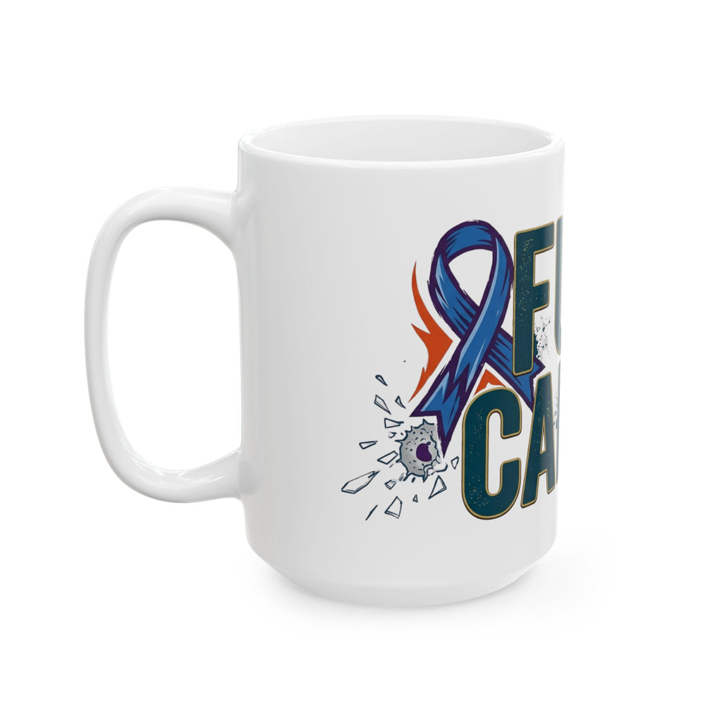 "Fuck Cancer" White Ceramic Mug
