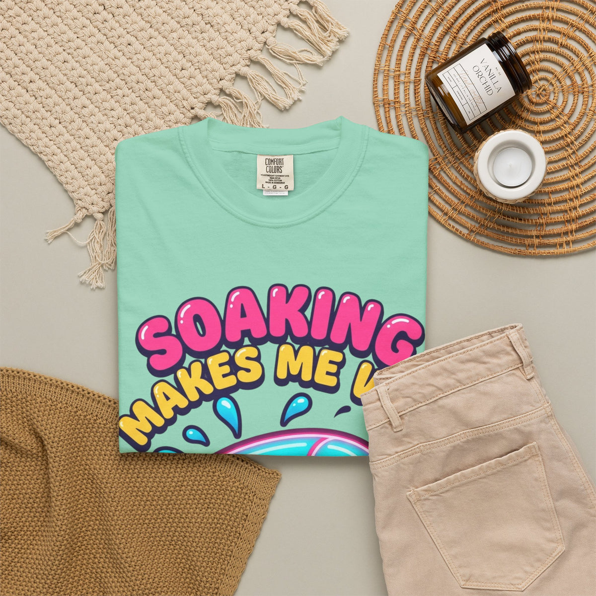 Soaking Makes Me Wet Unisex Garment-Dyed Tee