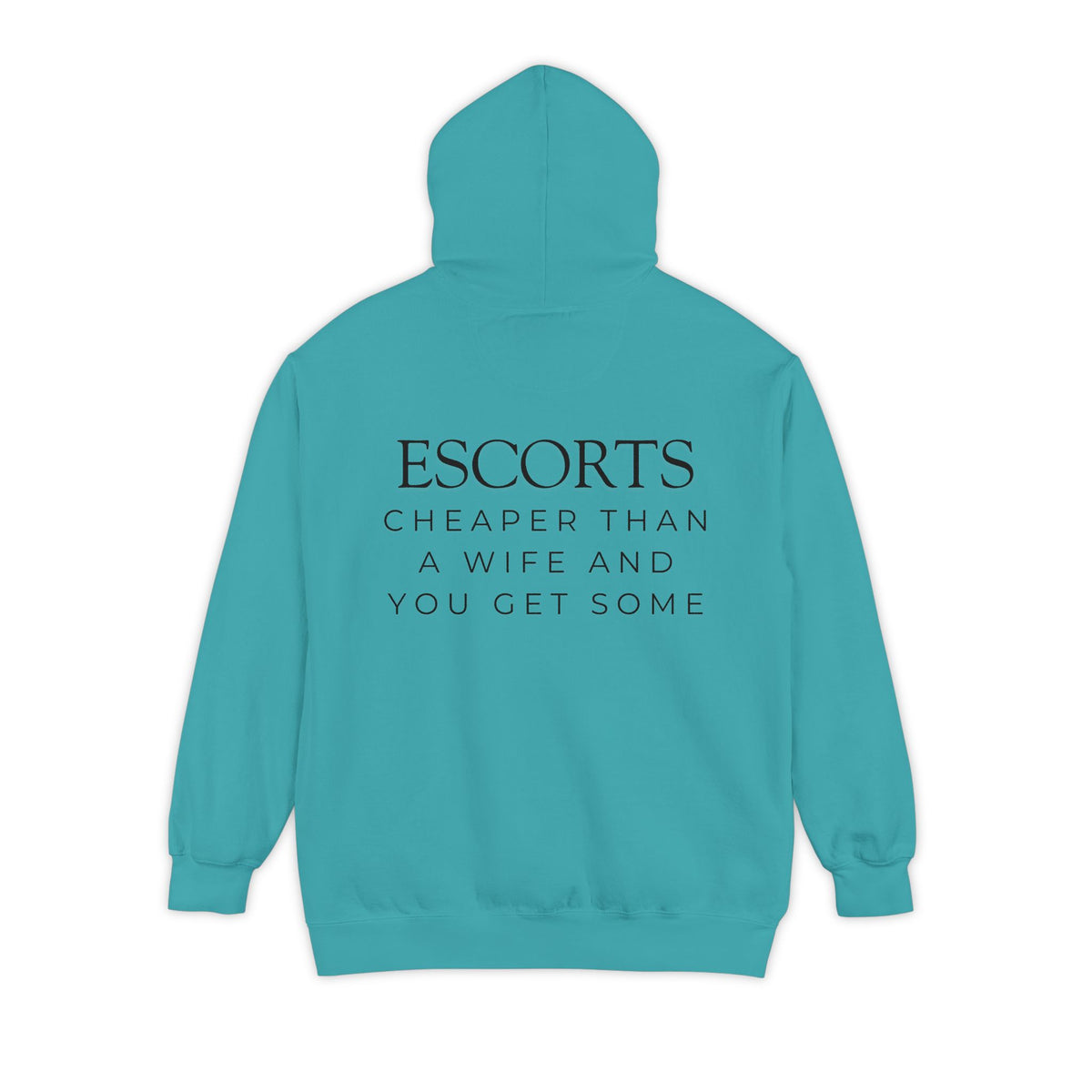 Color: Seafoam | Escorts Garment-Dyed Hoodie