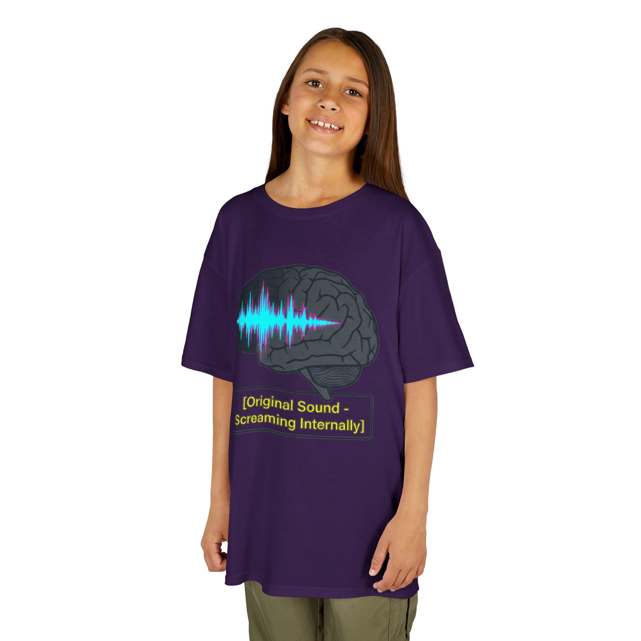 "Screaming Internally" Kids Tee